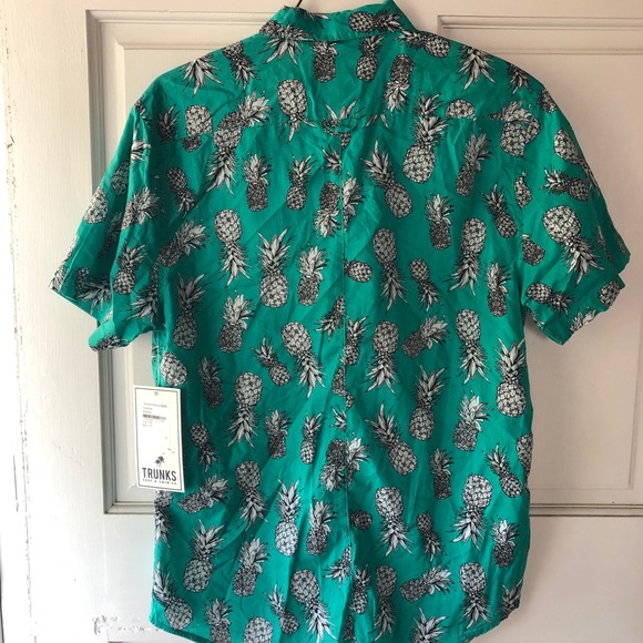 Trunks Surf and Swim CO. Pineapple Print Shirt S - Picture 4 of 8